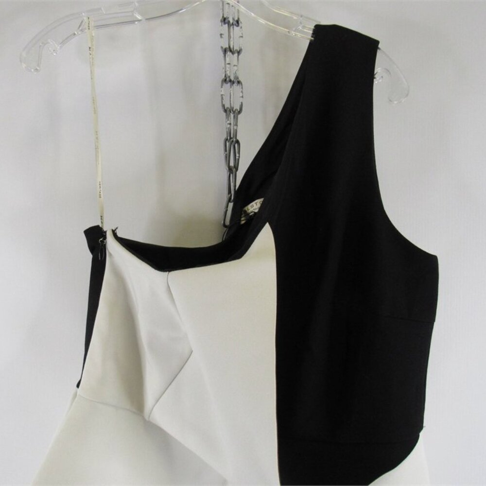 Halston One Shoulder Dress, Size: 14 (38" Length) - Picture 6 of 7